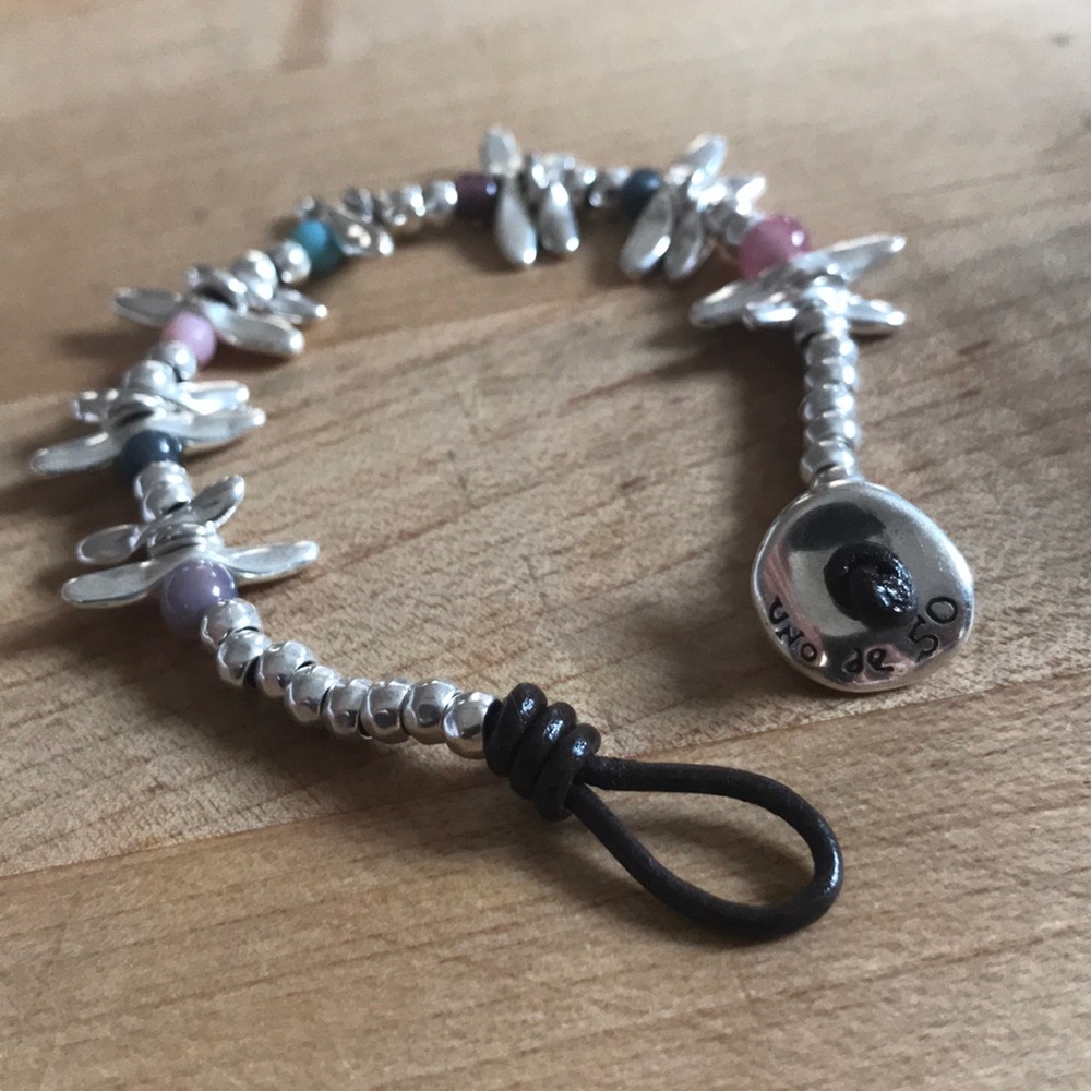 NWOT silver bracelet, ANYTIME by Uno de 50